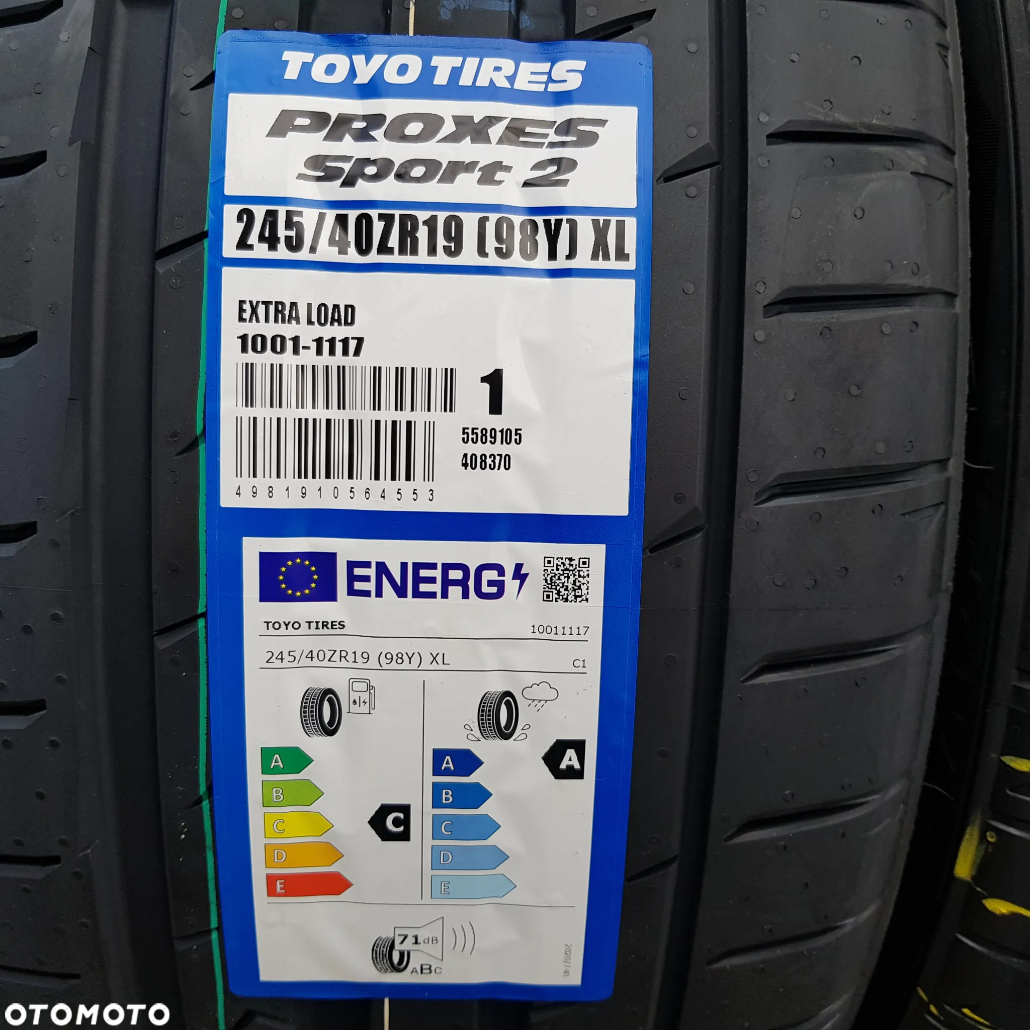 4x 245/40R19 Toyo Proxes Sport 2 Komplet opon letnich Poznań - 2