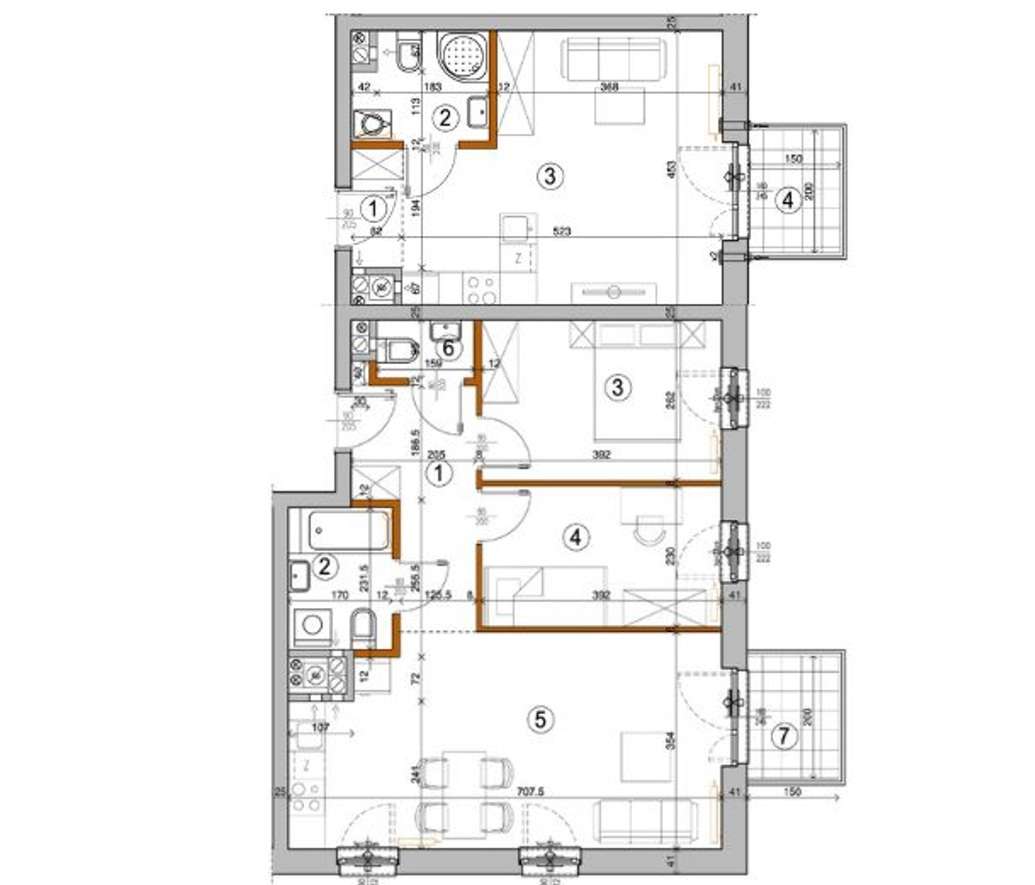 4 pokoje możliwe do uzyskania | 79,5 m² | Narożne | Klucze: styczeń 26-13