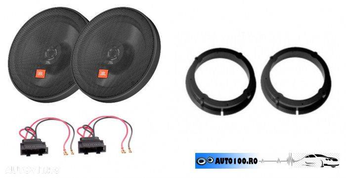 Kit audio JBL - VW Passat B5/B5.5 fata sau spate, boxe, inele , mufe adaptoare - 1