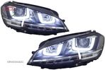 Faruri 3D LED Volan Dreapta VW Golf VII (2012-2017) R-Line LED Semnalizare Dinamic- livrare gratuita - 4