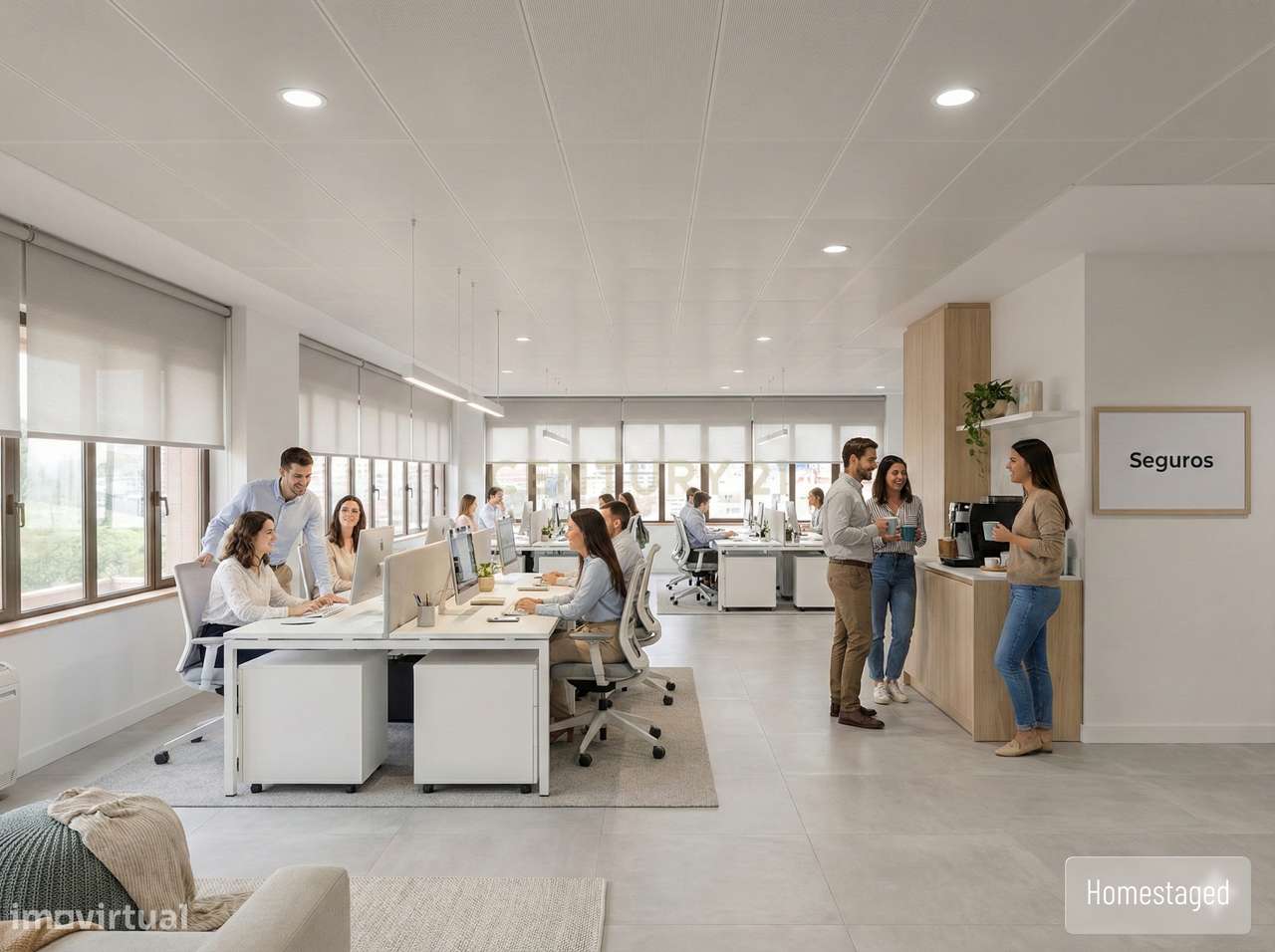 Escritório com Luz, escala e centralidade no 10.º andar de um edifício-5