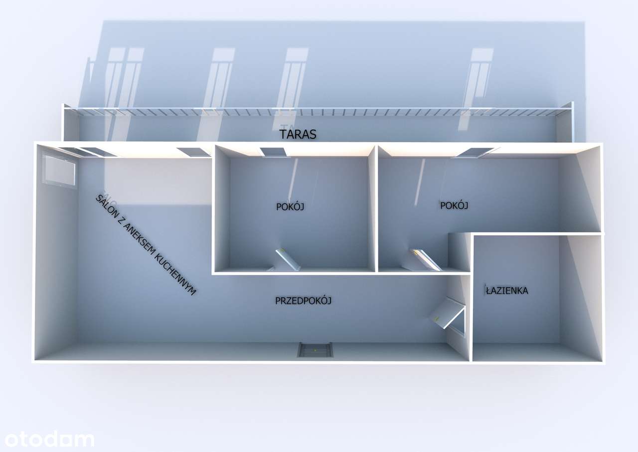 3 pokoje, nowe budownictwo ul. Grunwaldzka 299-19