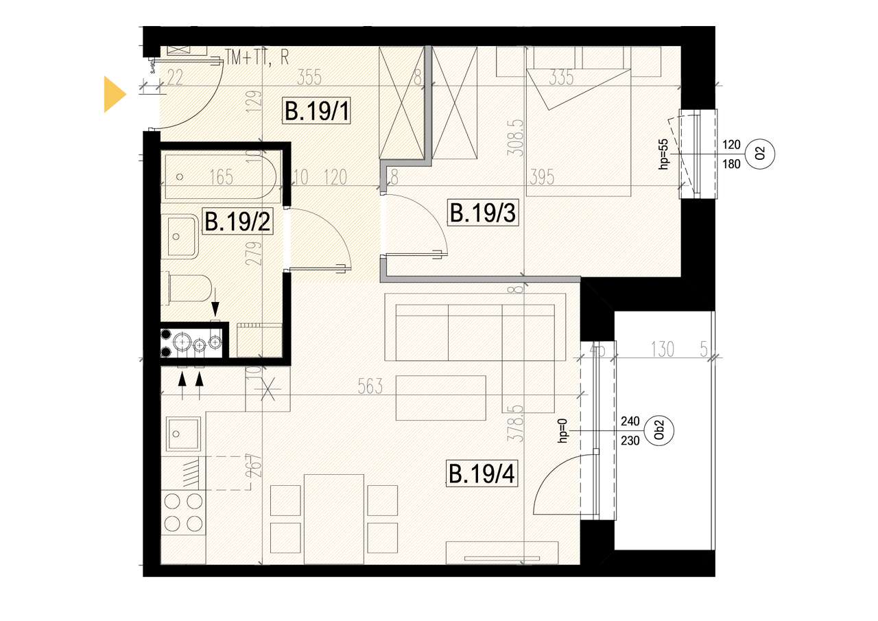 Mieszkanie B19, 41,42 m2, komfort blisko Rzeszowa! Rezerwacja