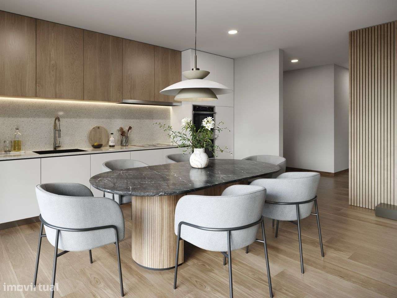 Apartamento T2 em construção com terraço e jardim - Grande imagem: 3/38