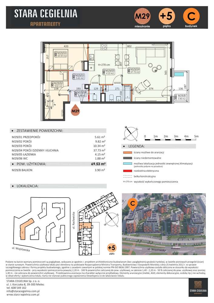 Stara Cegielnia Mielec | mieszkanie 3-pok. | C_M29 - Pełny obrazek: 2/9