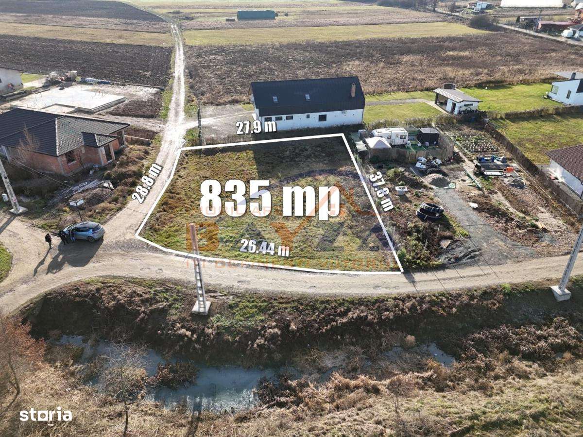 Coltău – teren intravilan 835 mp, acces din 2 drumuri |  Comision 0% - Imagine principală: 2/6
