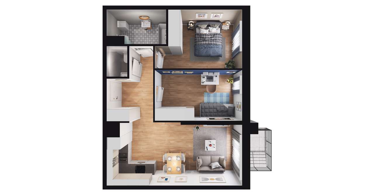 Legnicka Ursus | mieszkanie 3-pok. | B_M42 - Pełny obrazek: 4/10