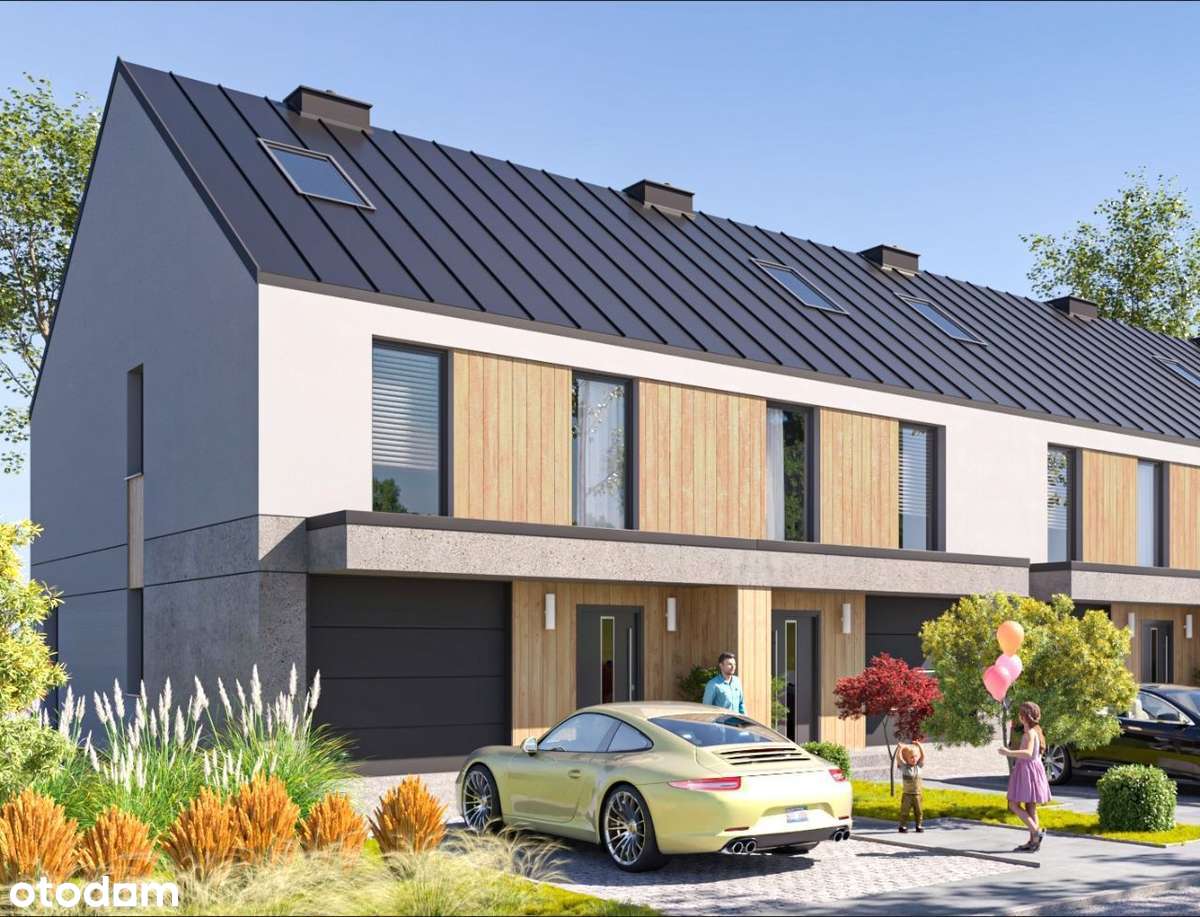 Ostatni! DOM zab. szereg.113,72m2 osiedle ,,OSTOJA MĘDŁÓW" - Pełny obrazek: 1/8