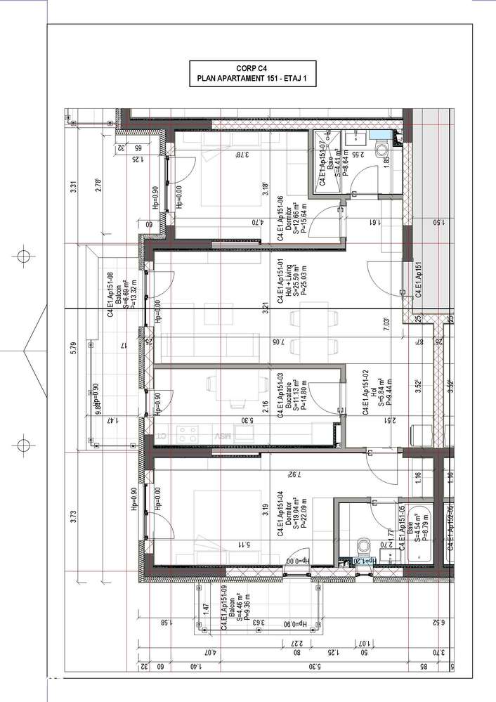 3 camere / etaj 1/ 94mp utili /Valletta Towers / Craiova - Imagine principală: 2/13