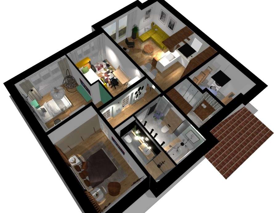 Mieszkanie, 92,86 m², Bibice-1