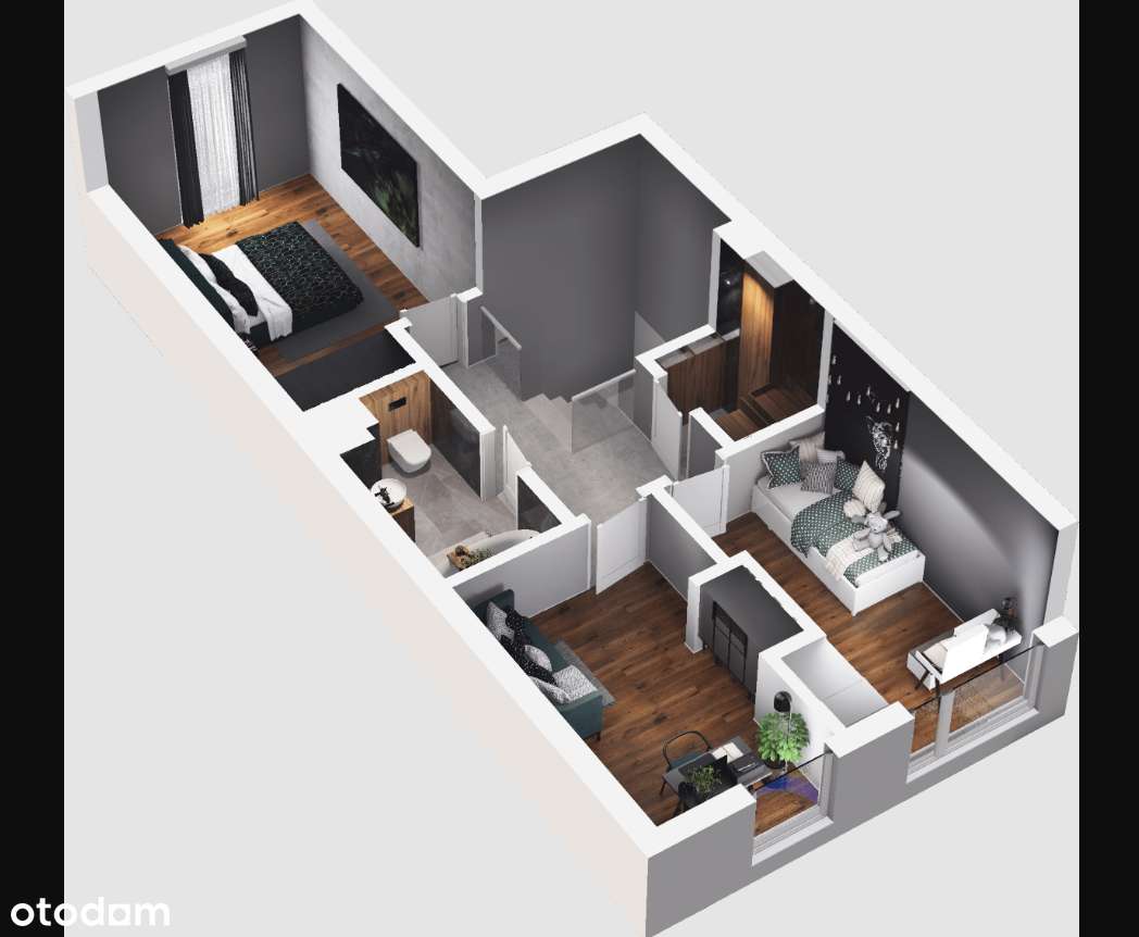 Dom 88,65 m²|4 pokoje| Pine Garden|ogród +2 miejsca postojowe w cenie - Pełny obrazek: 3/9