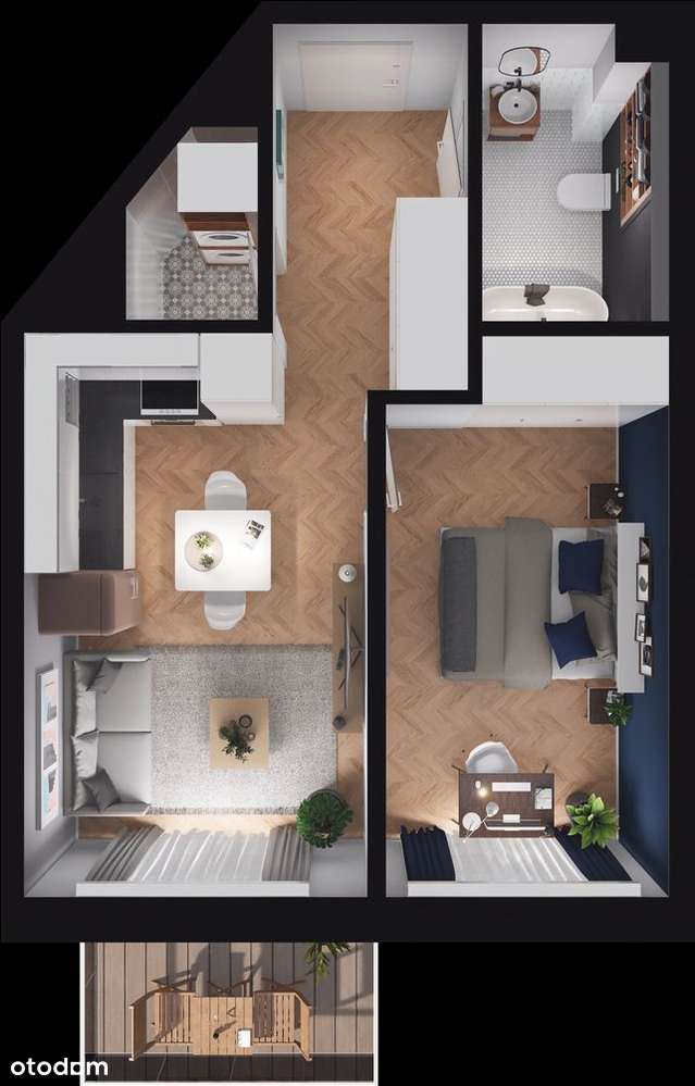 Pruszcz Park E - A.8 słoneczne 2-pok. 39m2 - gotowe! - Pełny obrazek: 4/20