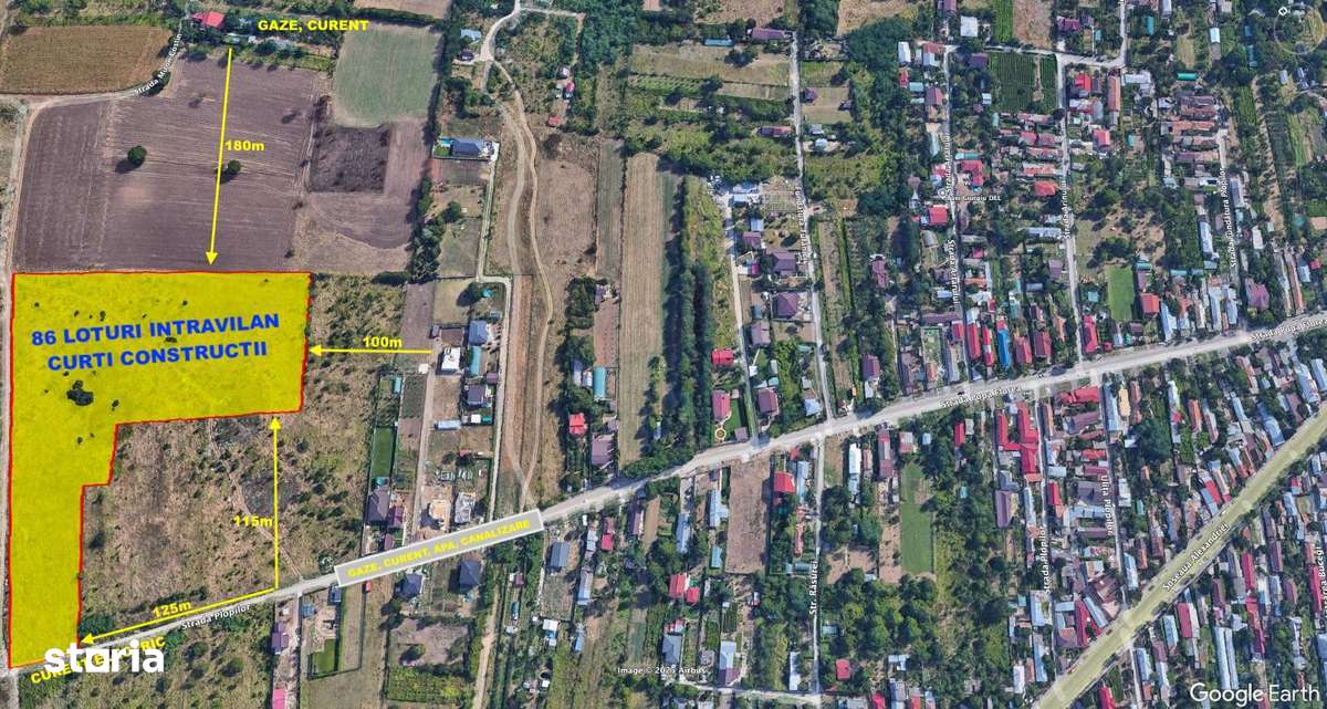 Loturi teren intravilan oraș Giurgiu utilitati, vile, rate - Imagine principală: 2/4