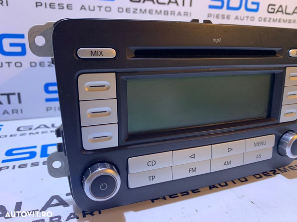 Radio CD Player RCD 300 Cu Cod Deblocare / SAFE cu MP3 VW Jetta 2005 - 2011 Cod: 1K0035186AD - 3