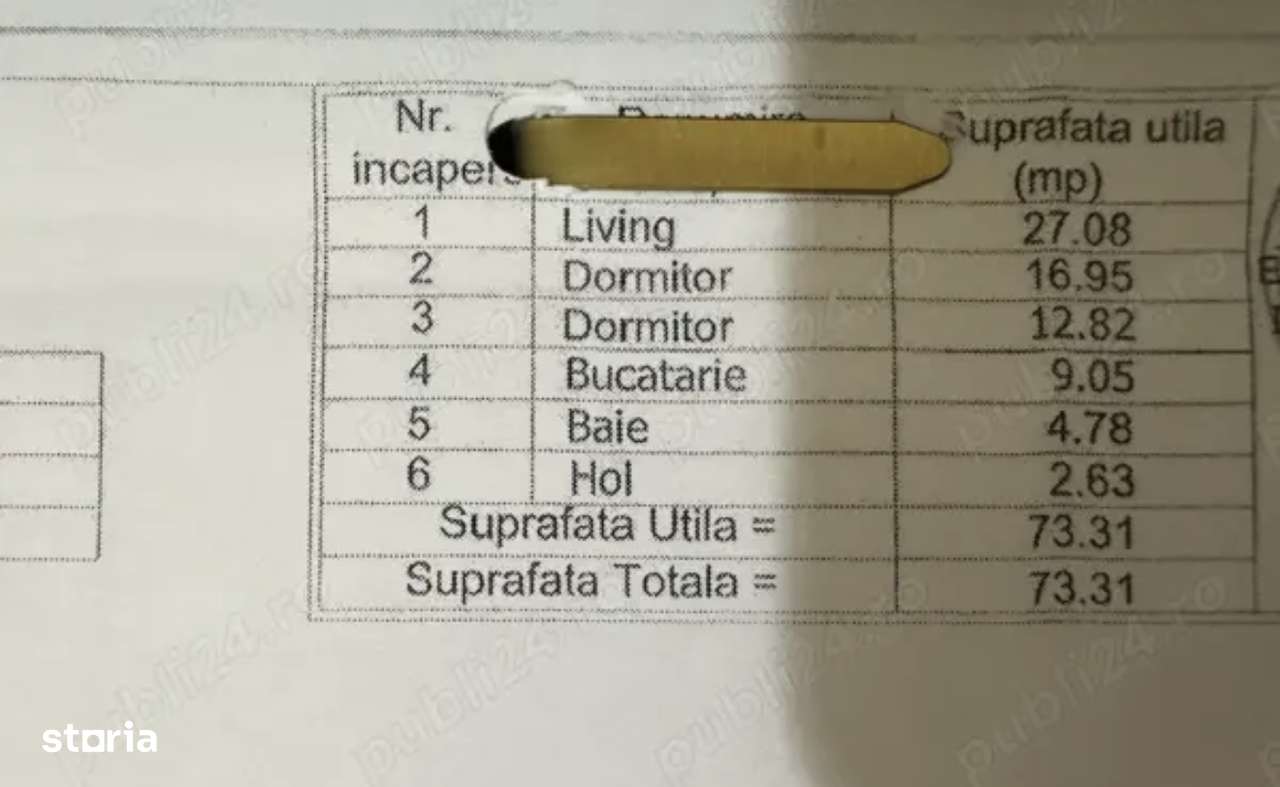 Apartament 3 camere, 73 mp utili, mobilat complet - Imagine principală: 4/7