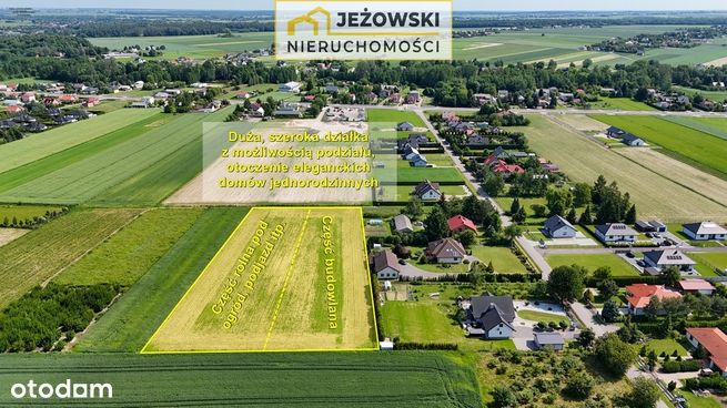 Działka bud-rolna 90 arów, wygodny podział, media.-1
