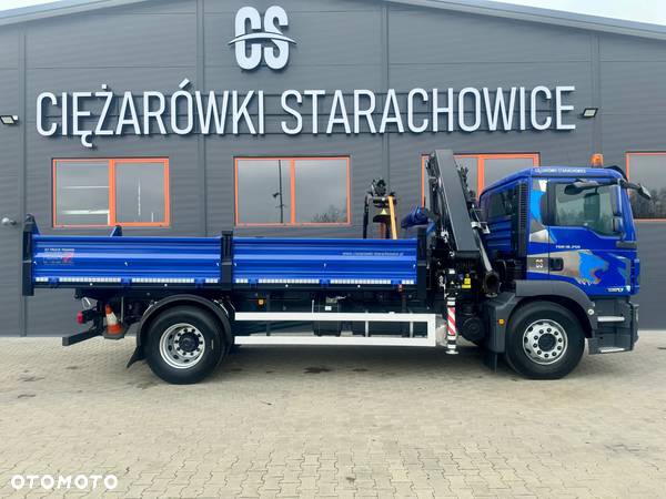 MAN MAN TGM TGS TGL 18.250 Euro 5 // wywrotka 3 stronna + żuraw HDS // HMF1420 z pilotem // budowlanka // żuraw  kran crane dzwig wywrot kiper . !!! - 13