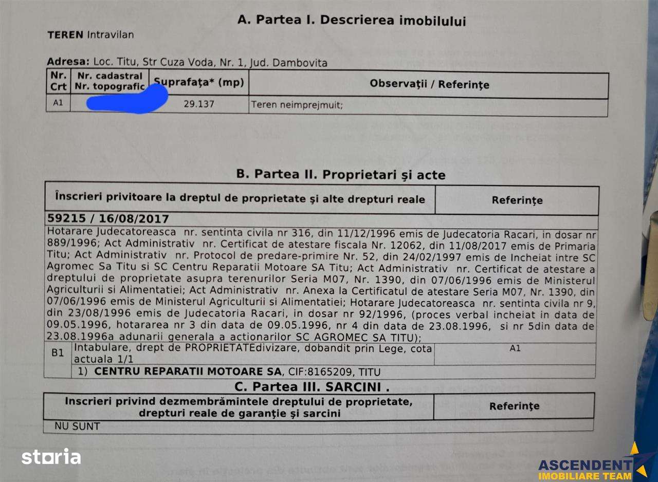 Oportunitate investitionala 29.200 mp teren intravilan,recomandat: min - Imagine principală: 4/5