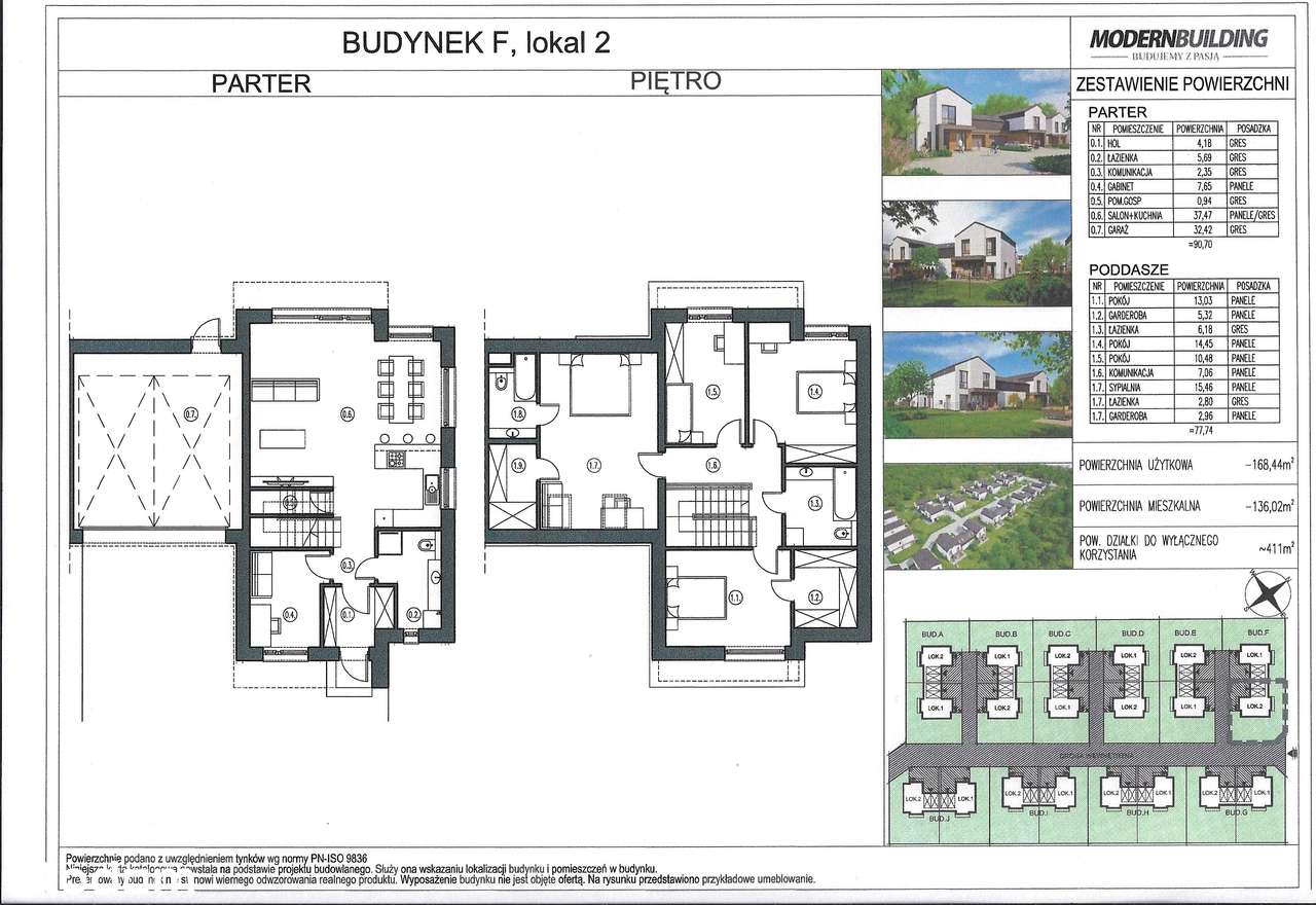 Domy bliżniaki z garazam na 2 auta- Zgorzała, Ursynów, Piaseczno - Pełny obrazek: 4/9