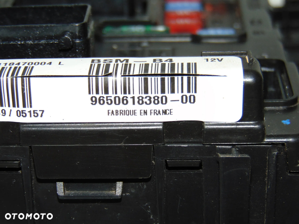 Moduł sterownik BSM skrzynka puszka bezpieczników 9650618380-00 9650618380 Citroen C2 C3 C5 Berlingo I Xsara Picasso C8 Peugeot 307 807 Partner - 12