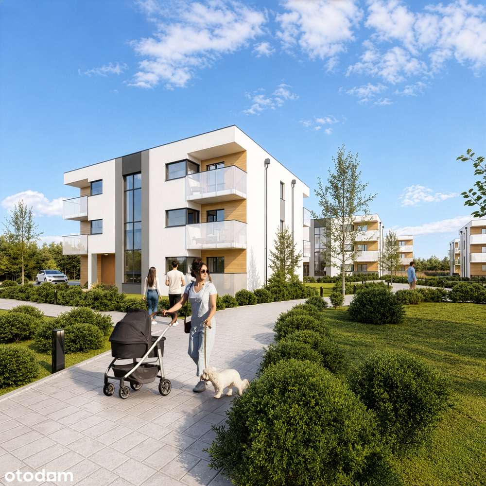 Zielone Tarasy w Czerniejewie -  55,62 m² 3 pokoje  balkon-1