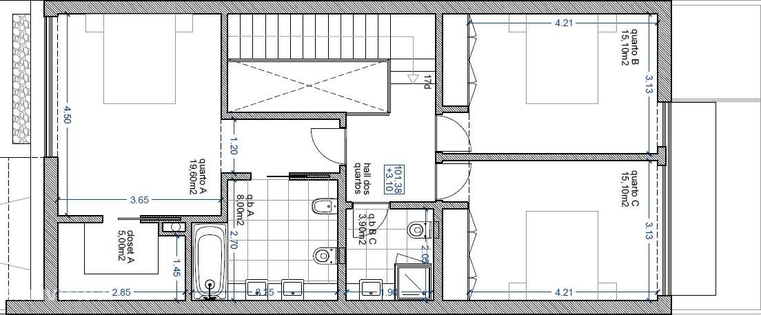 Moradia T3 NOVA c/ logradouro e Jardim - em Águas Santas, Maia-10