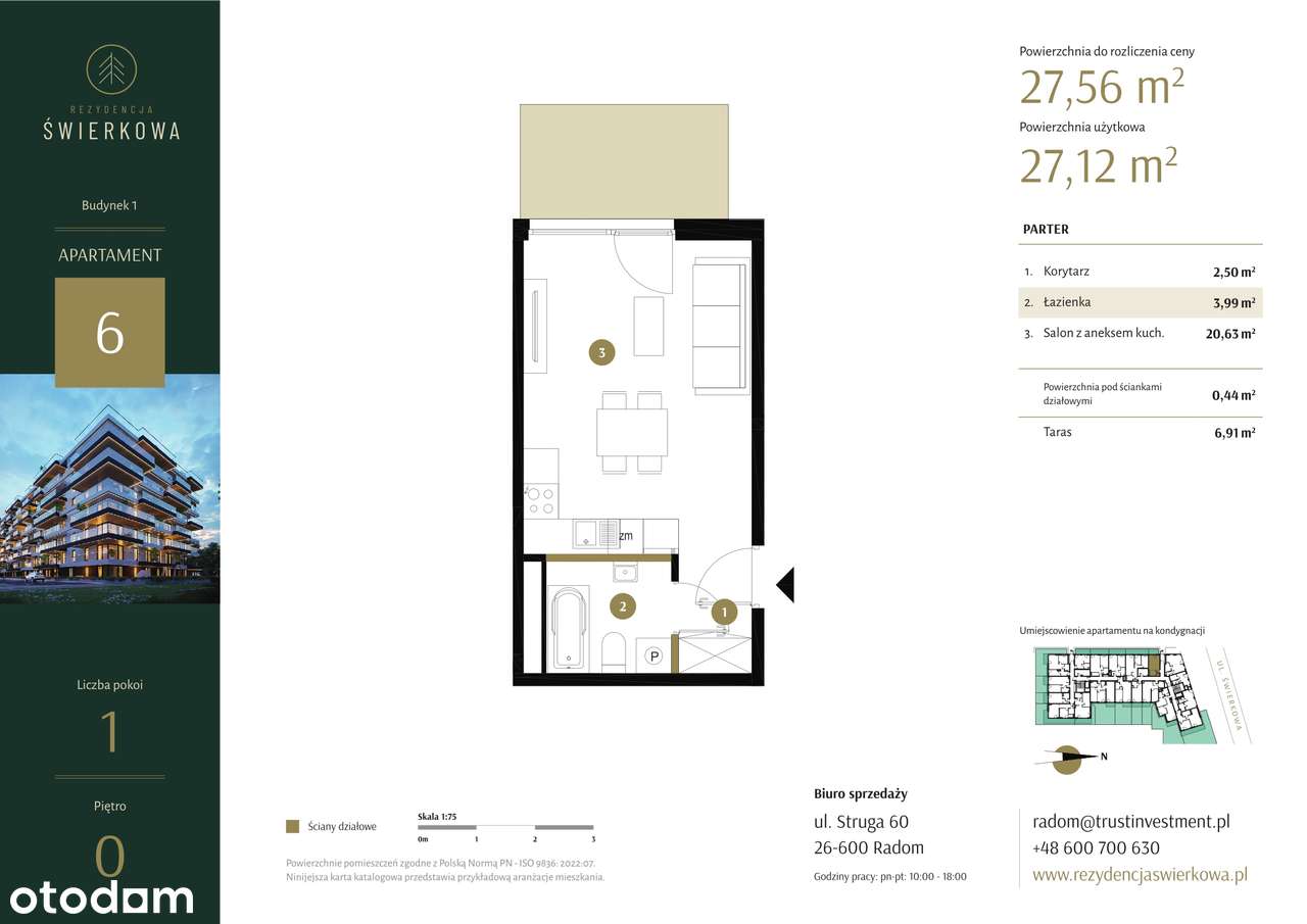 Rezydencja Świerkowa | mieszkanie 1-pok. | 6 - Pełny obrazek: 3/8