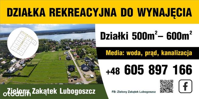 Działki Sława Lubogoszcz 5-6 arowe blisko woda las