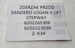 NOWY ORG ZDERZAK PRZÓD DACIA LOGAN SANDERO II 2 LIFT 2016- STEPWAY - 8