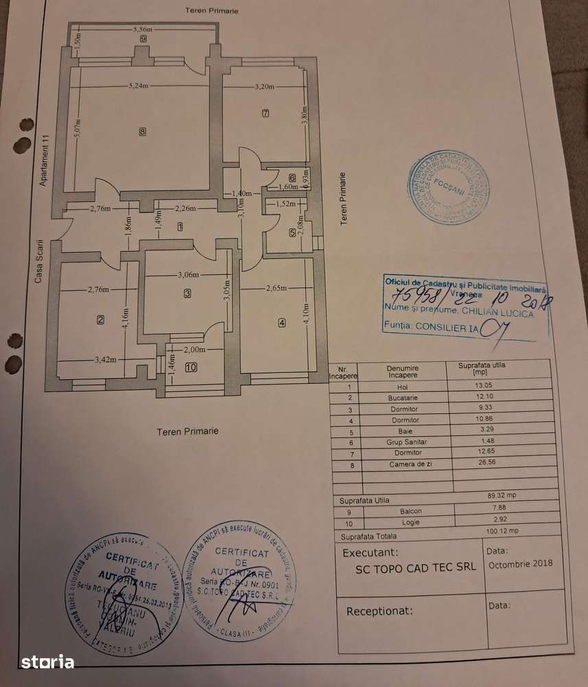 Apartament 4 camere Zona Primarie - Cinema Balada  100 mp-16