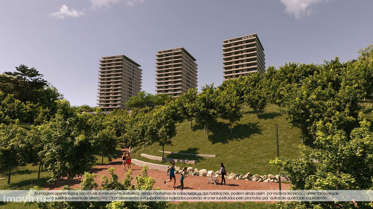 T2 Novo com Terraço (13,87m2) com vistas para o Parque em Canidelo.-33