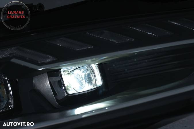 Faruri Full LED Audi A4 B8.5 Facelift  (2012-2015) Negru Semnal Dinamic A4 B9.5 De- livrare gratuita - 10
