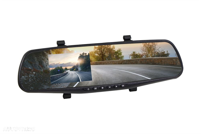 Oglinda retrovizoare cu camera video, Camera bord FHD 1080p, display 3.5 inch - 1