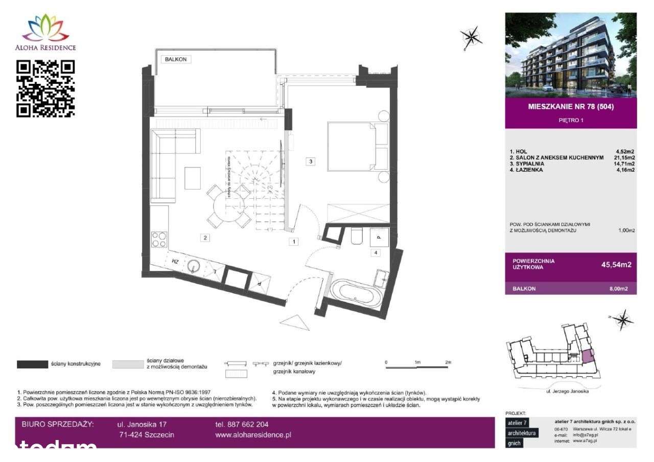 Aloha Residence | nowe mieszkanie nr 504 - Pełny obrazek: 2/12