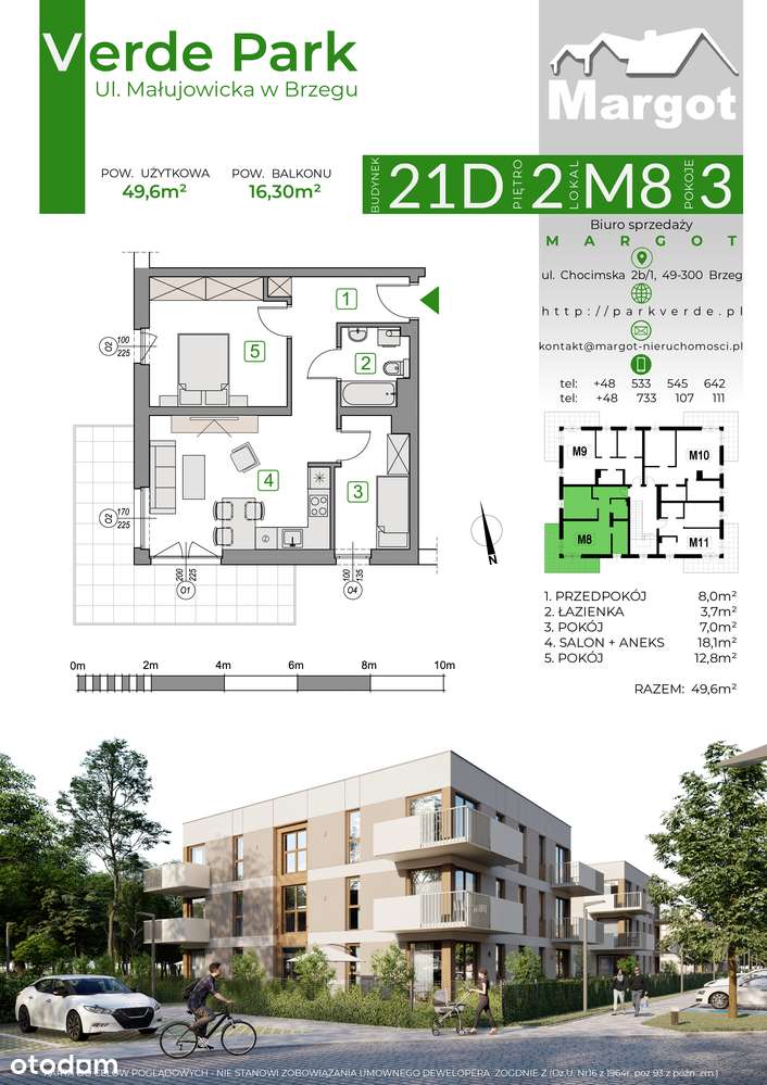 Mieszkanie wykończone pod klucz - Verde Park Brzeg-11
