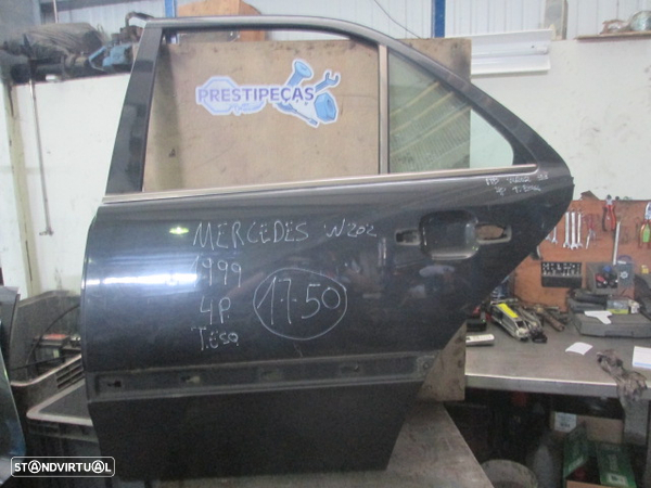 Porta POR1750 MERCEDES W202 1999 4P PRETO TE - 1