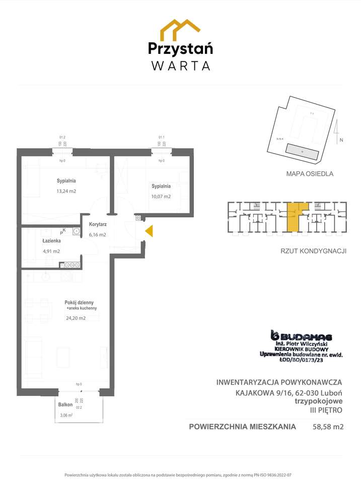 Mieszkanie 3 pok. Balkon. Gotowe do odbioru. Taniej -14.000 zł - Pełny obrazek: 2/21