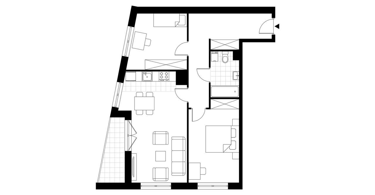 3-pokojowe mieszkanie 64m2 + loggia Bez Prowizji - Pełny obrazek: 3/8