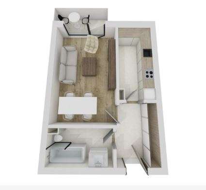 Apartament de o camera, 37 mp, Terra - Imagine principală: 5/5