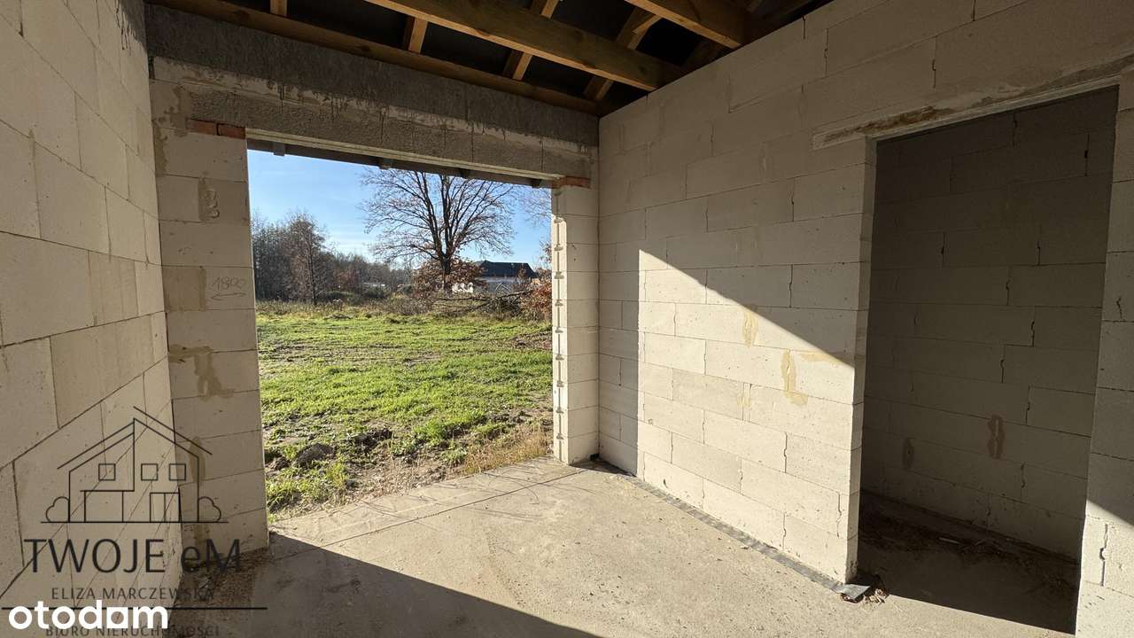 Dom w stanie surowym otwartym-zadaszony-cicha okolica-13