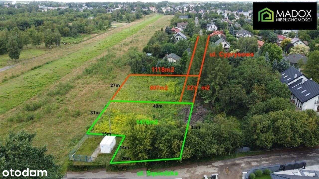 Działka, 1 118 m², Częstochowa - Pełny obrazek: 2/3