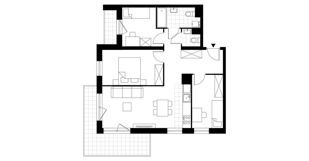4-pokojowe mieszkanie 66m2 + balkon Bez Prowizji - Pełny obrazek: 3/8