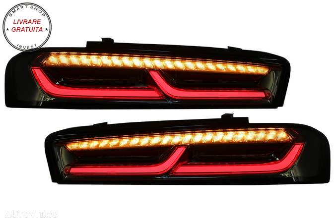 Stopuri FULL LED Chevrolet Camaro MK6 (05.2015-2018) Semnal Dinamic Secvential- livrare gratuita - 9