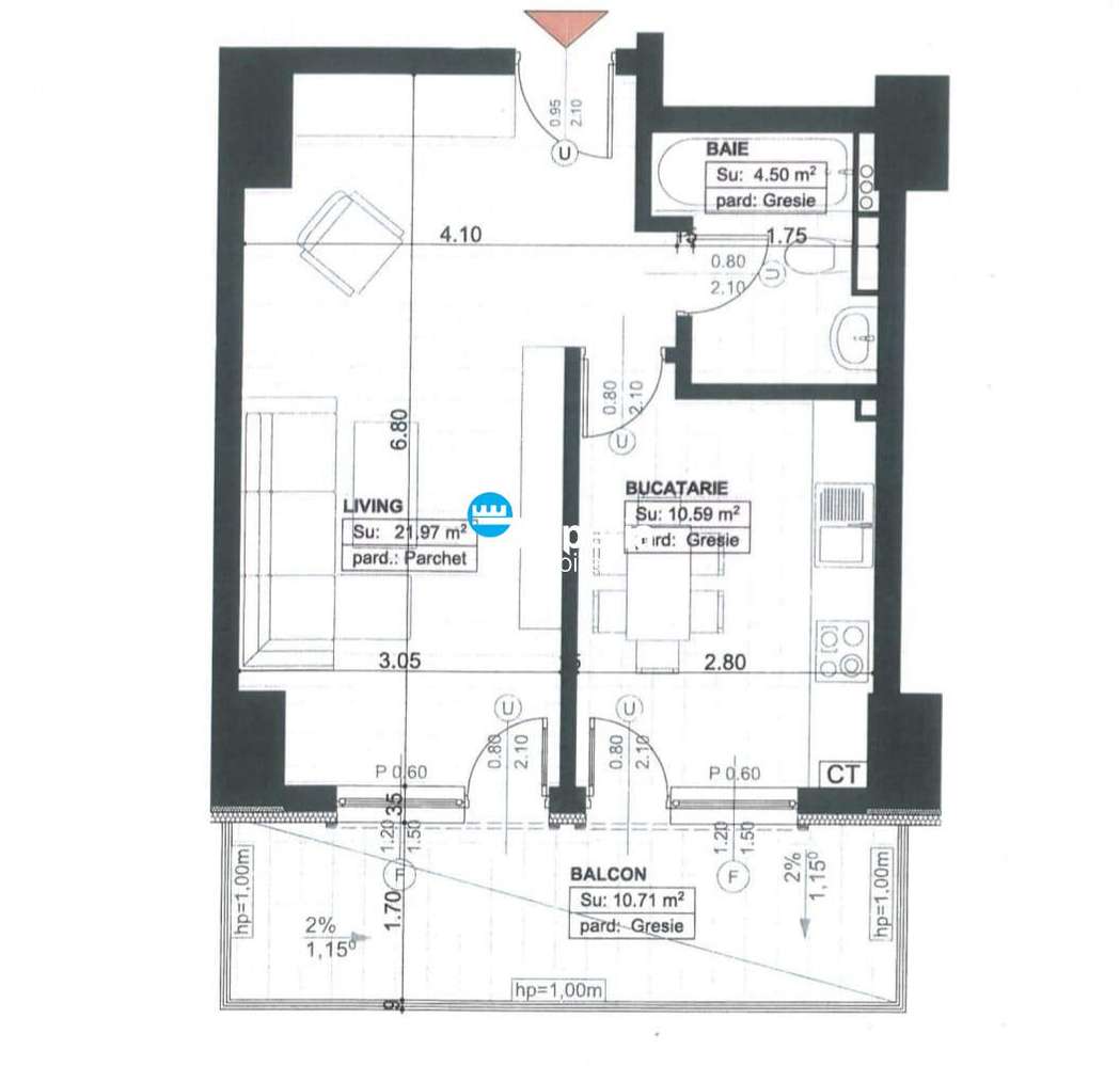 Apartament 2 camere, Copou, cartier rezidential nou! - Imagine principală: 4/11