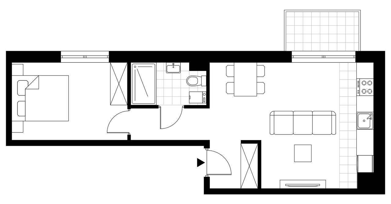 I​V​Y by Blockhaus.  | mieszkanie 2-pok. | A_20 - Pełny obrazek: 4/9
