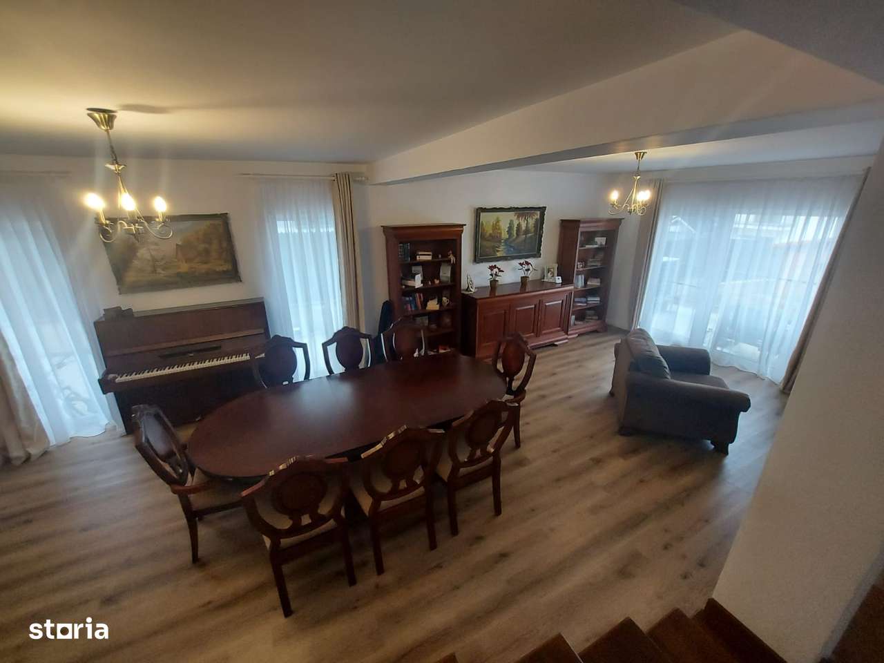 Casă cu 4 camere încălzire în pardoseală, terasă acoperită și pivniță-5