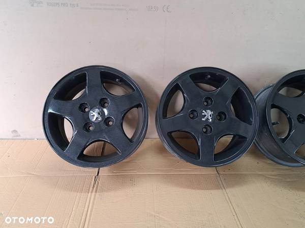 Alufelgi Peugeot Citroen 14 cali 4x108 Oryginalne Czarne - 6