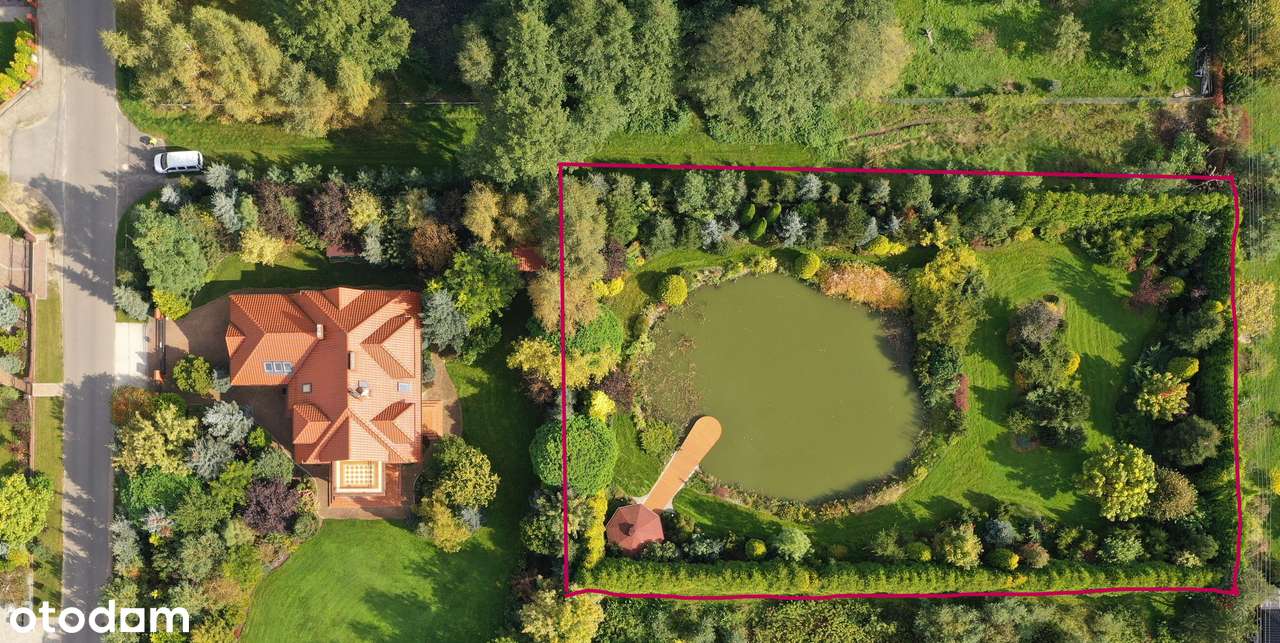 sprzedam śliczną działkę budowlaną w Łacku ze stawem - Pełny obrazek: 2/10