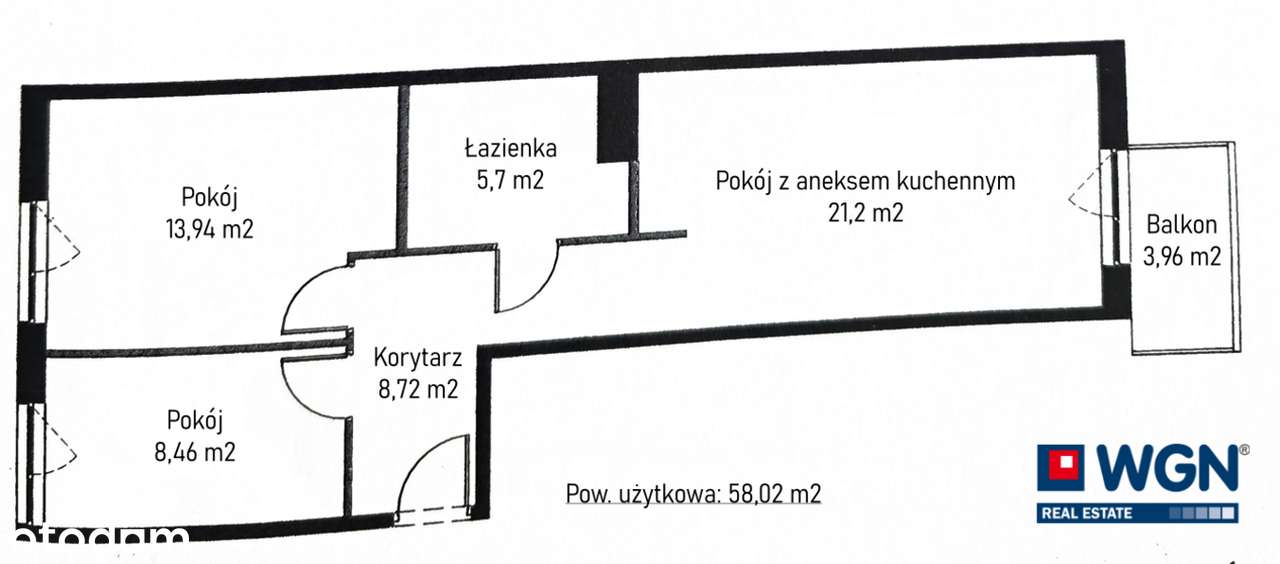Nowoczesne mieszkanie na sprzedaż | 3 pokoje | 58 m2 | FIQUS Marcelin-11