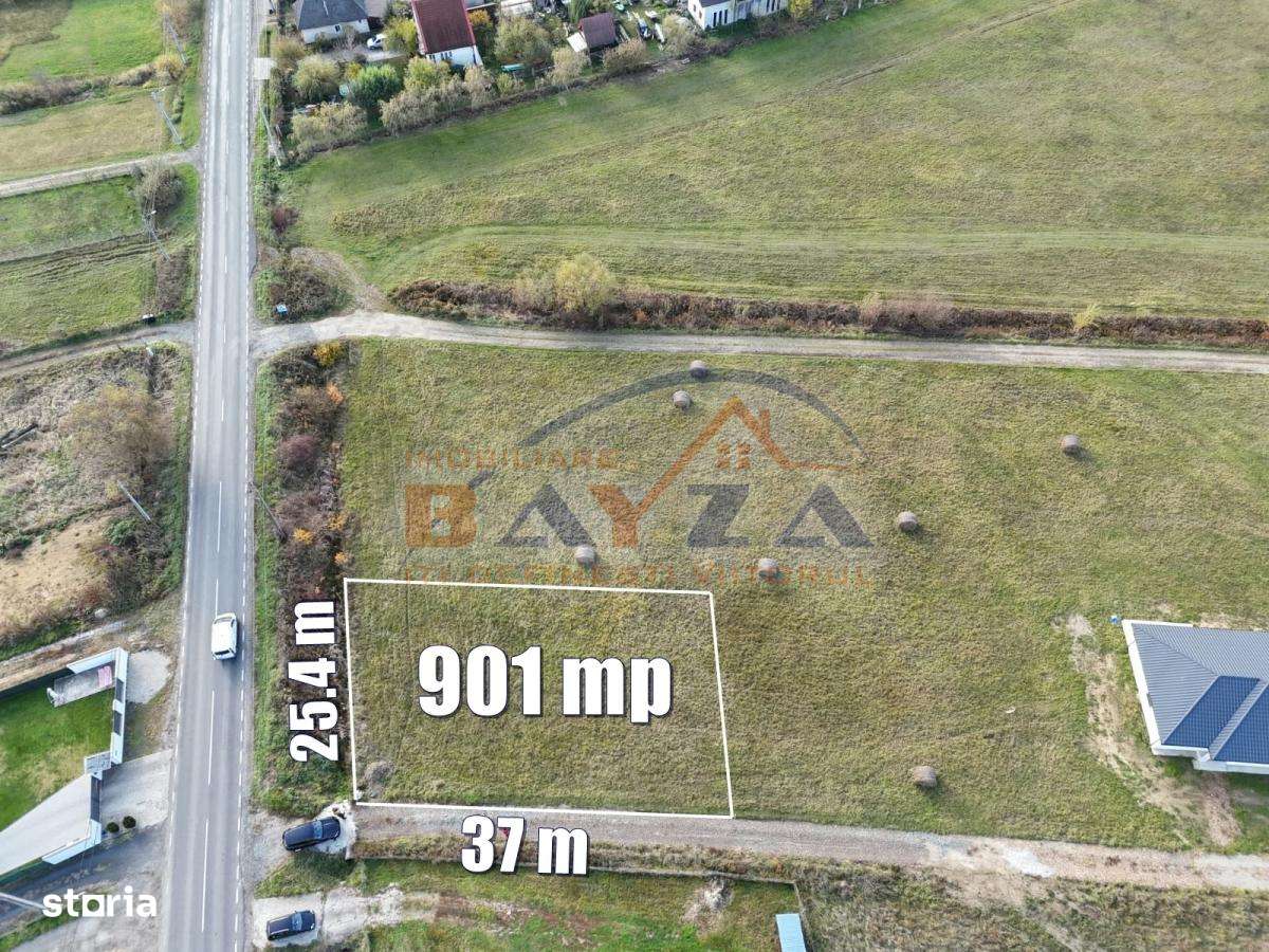 Teren de casă 901 mp, în Săcălășeni – Exclusivitate & comision ZERO - Imagine principală: 4/4